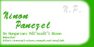 ninon panczel business card